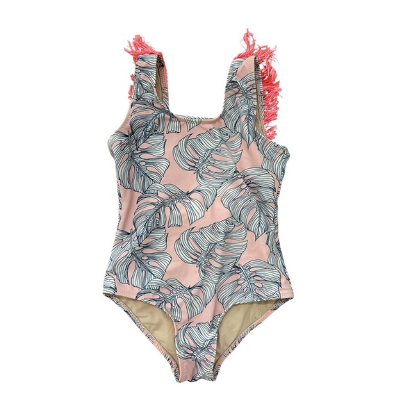 Shade Critters palm leaf fringe one piece swimsuit 4T - Picture 1 of 4